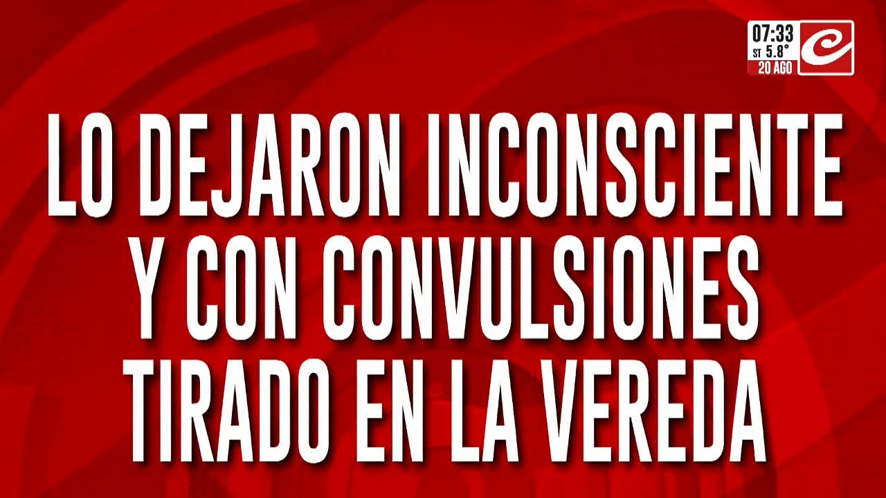 Tremendo: lo agarraron a las trompadas y dejaron inconsciente