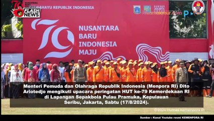 Menpora Dito Hadiri Peringatan HUT RI di Pulau Pramuka Kepulauan Seribu Jakarta