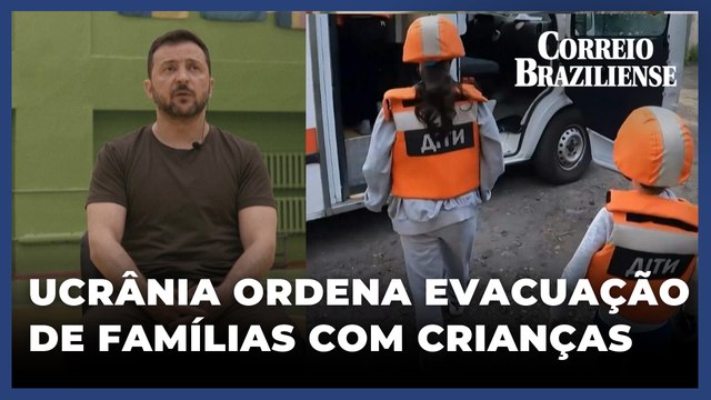Guerra obriga famílias evacuarem suas casas em Pokrovsk no leste da Ucrânia