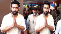 Vicky Kaushal पहुंचे Siddhivinayak मंदिर, Chhavva के लिए लिया बप्पा का आर्शीवाद, Video हुआ Viral!