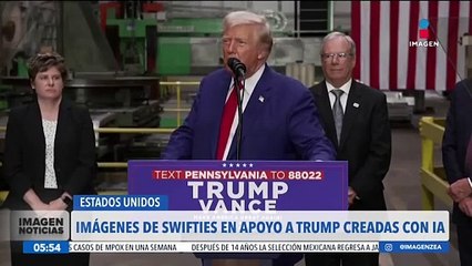 Donald Trump difunde imágenes falsas de la cantante Taylor Swift