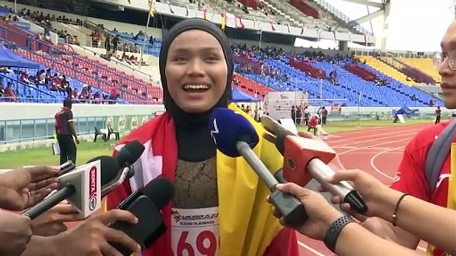 Nur Afrina Batrisyia lengkapkan emas 100m dengan raih emas 200m sekaligus bergelar ratu pecut Sukma 2024