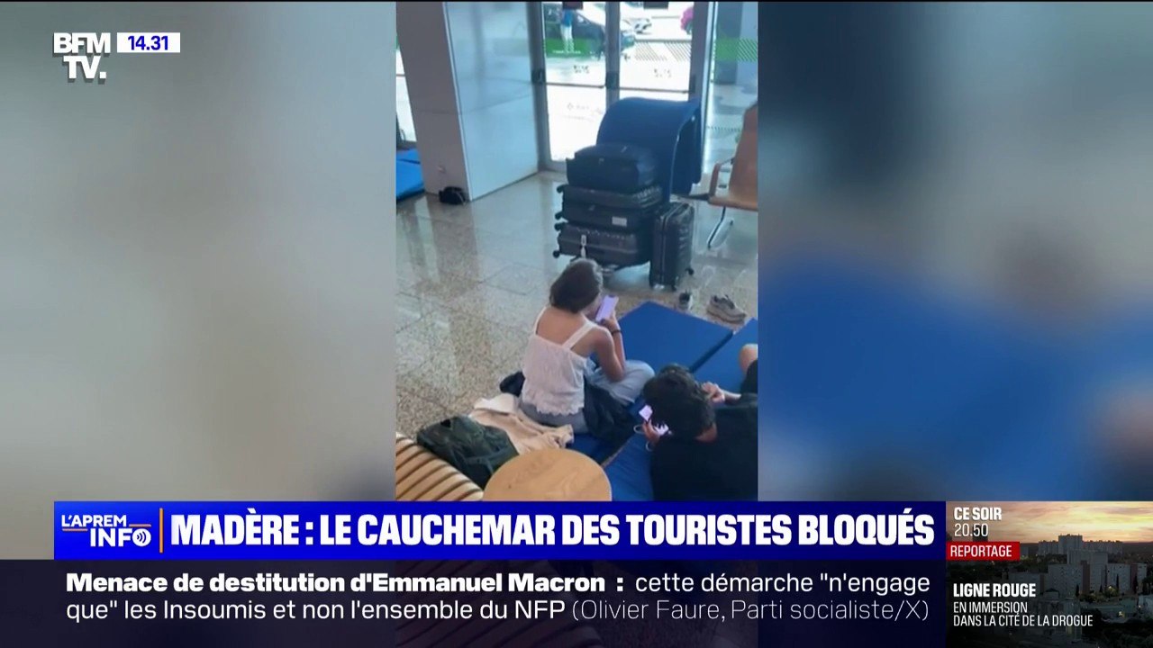 Incendies à Madère: la galère des touristes bloqués à l'aéroport
