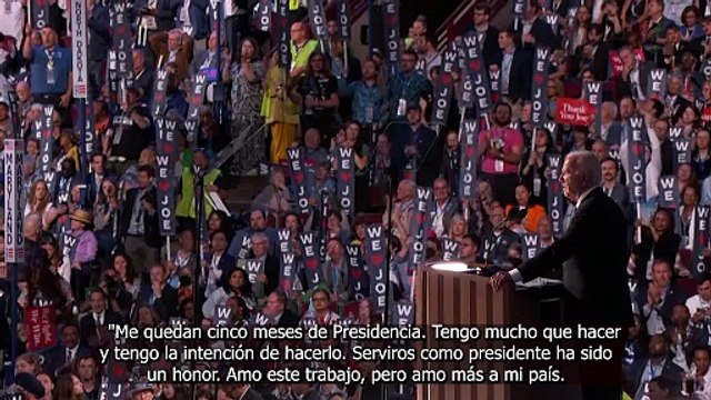Biden entrega la antorcha a Harris: Amo este trabajo, pero amo más a mi país