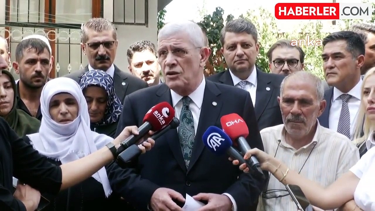 İYİ Parti Genel Başkanı Müsavat Dervişoğlu, Serpil Kartal'ın ailesini ziyaret etti