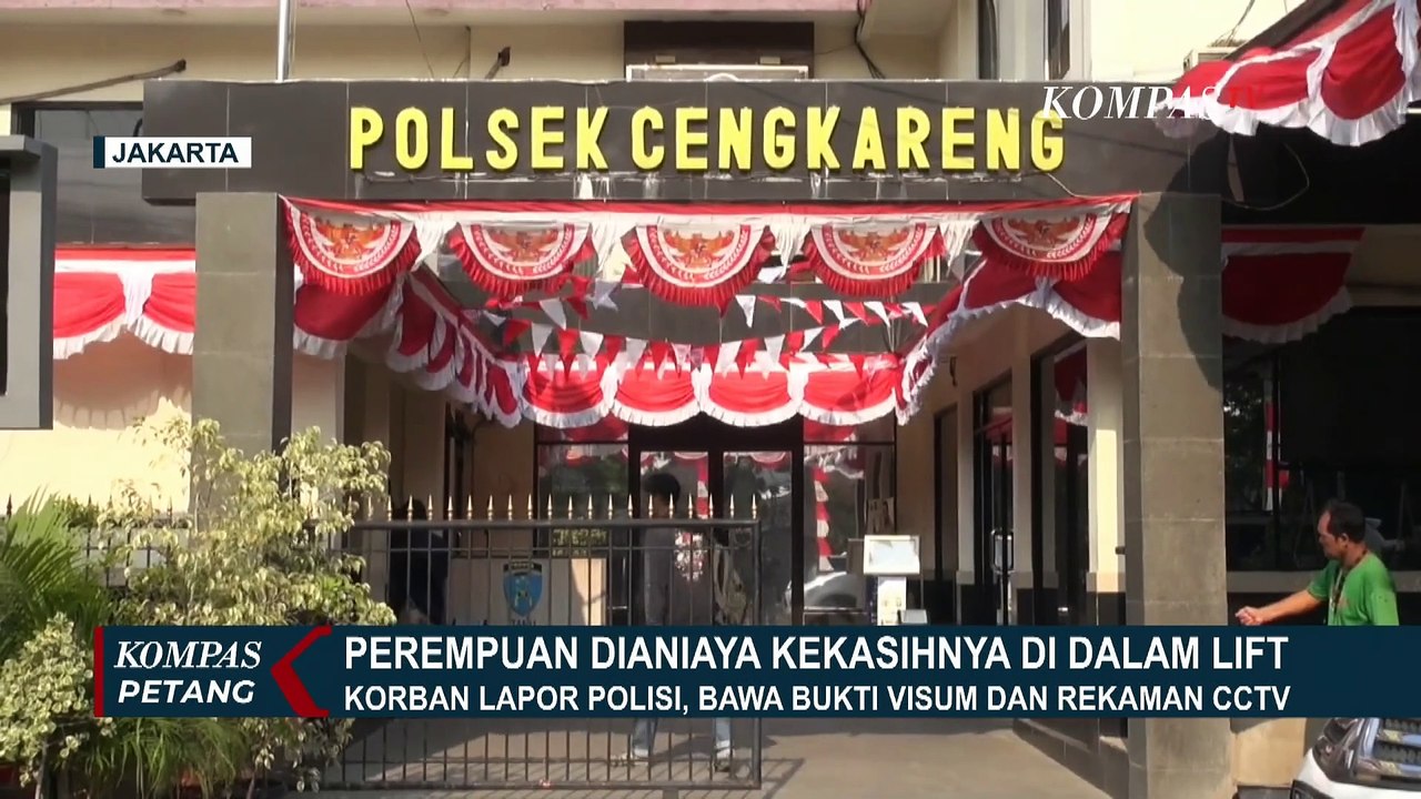 Terekam CCTV! Perempuan Dianiya Kekasihnya di Dalam Lift, Korban Lapor Polisi