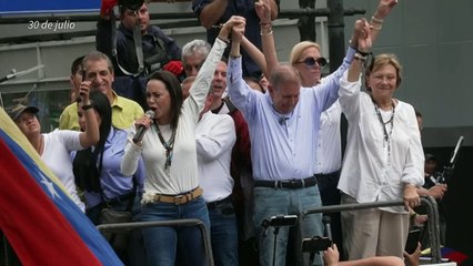 Candidato opositor pide a Maduro "ponerse a un lado" para una transición en Venezuela