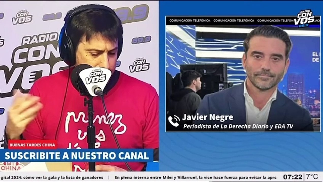 Negre destroza al periodista de una radio que pagó el maltratador Alberto Fernández