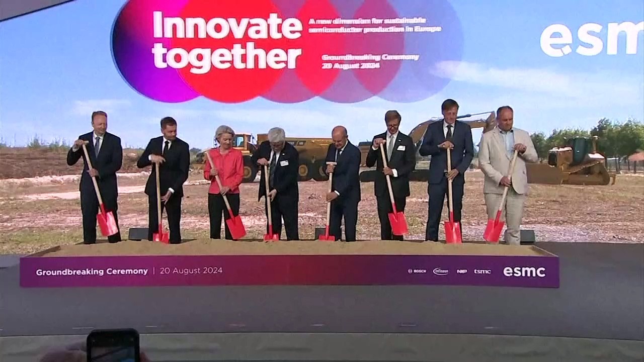 Spatenstich für milliardenschwere chipfabrik in dresden