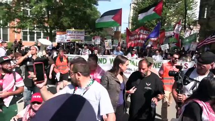 Parteitag der US-Demokraten: Pro-Palästinensische Proteste in Chicago