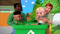 Wheels on the Bus (Recycling Truck Version)  CoComelon Nursery Rhymes  Kids Songs