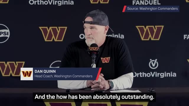 Commanders name rookie Daniels as starting QB