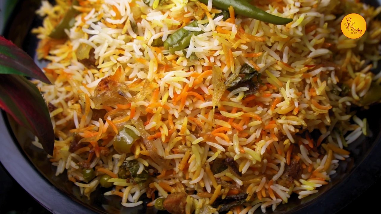 हैदराबादी वेज  बिरयानी बनाने का सबसे आसान तरीका | hyderabadi biryani recipe |  Veg biryani recipe