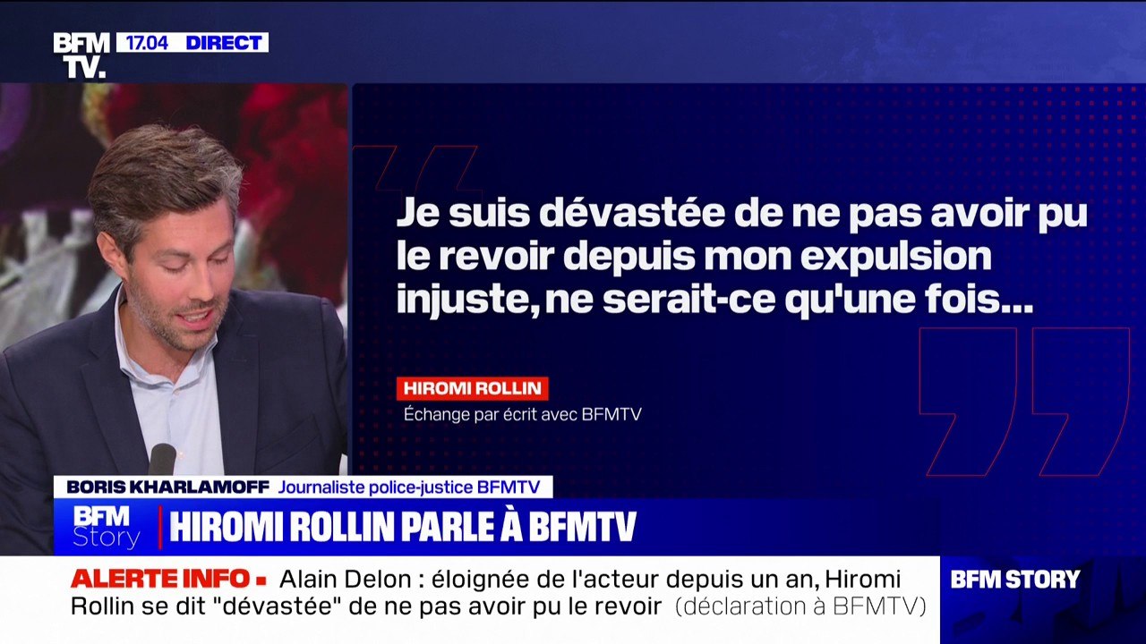Mort d'Alain Delon: Hiromi Rollin "dévastée" de ne pas avoir pu le revoir avant sa disparition