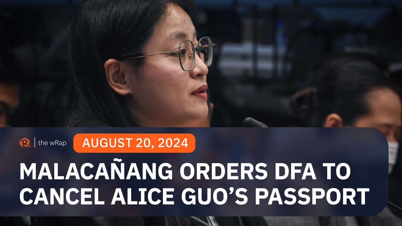 Malacañang orders DFA to cancel passports of Alice Guo, siblings 