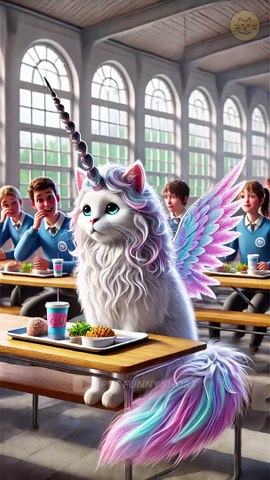 Unicorn cat saves friends from villains ð±ð¹â¤ï¸ #cat #ai #aicat #è² #catlover