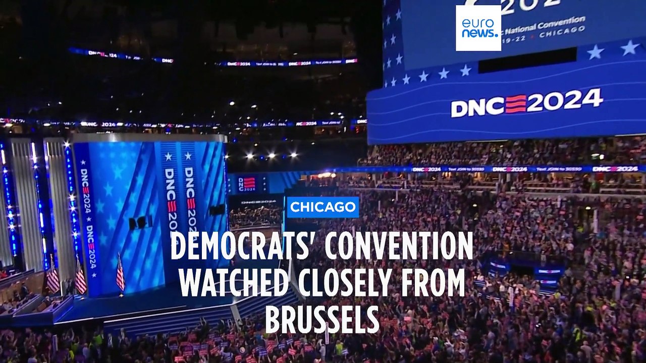 Democrat convention watched closely from Brussels