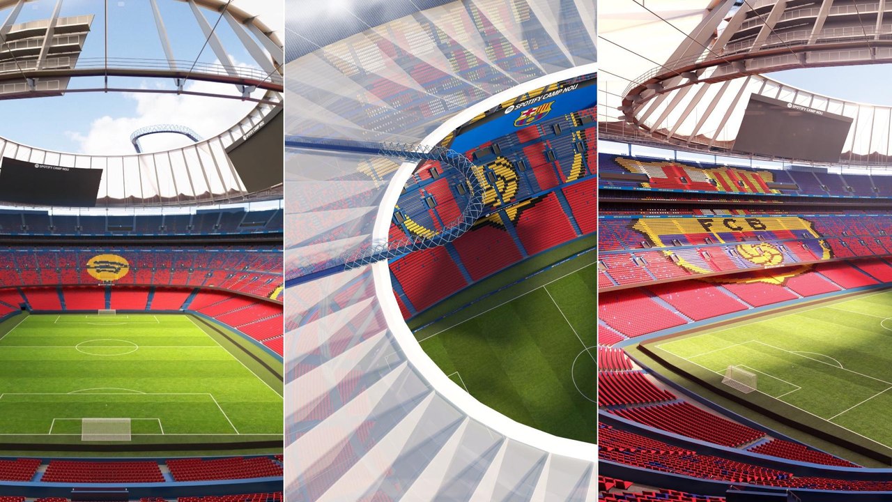 Brutal transformación del Camp Nou