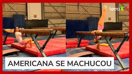 Ginasta americana compartilha tentativas de reproduzir movimento de Júlia Soares