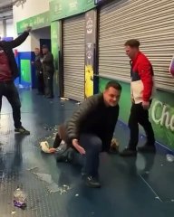 Aston villa fans drunk 
