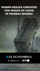 Taiwán realiza ejercicios con misiles en lugar de pruebas sensible