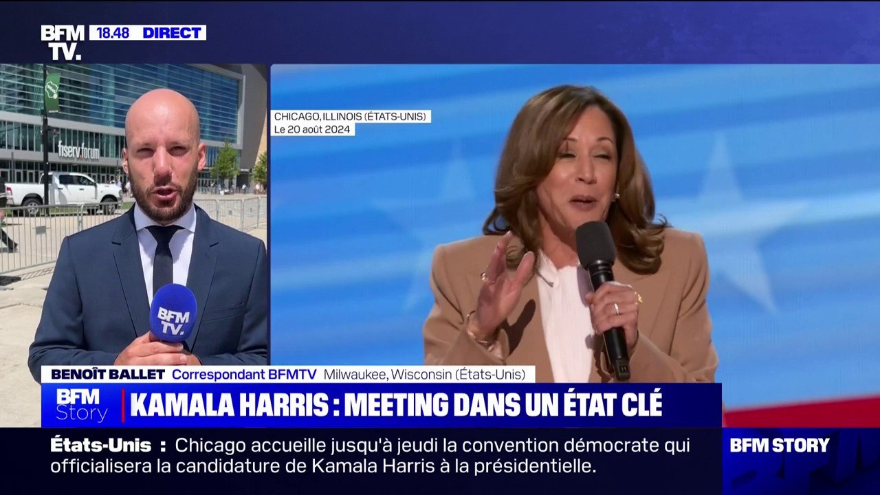 Convention démocrate: Kamala Harris tiendra un meeting ce mardi à Milwaukee