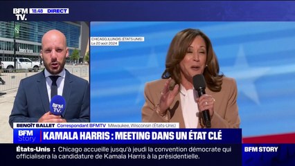 Convention démocrate: Kamala Harris tiendra un meeting ce mardi à Milwaukee