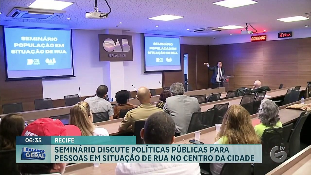 População em situação de rua do Recife vira tema de seminário