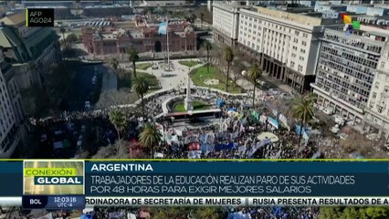 Trabajadores van a paro total en Argentina