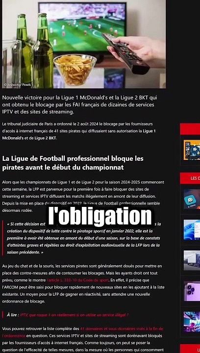 Les IPTV  C’est la fin. #football  #streaming #iptv