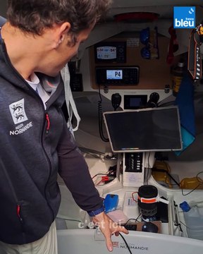 Visite du voilier région Normandie sur La Solitaire du Figaro 2024