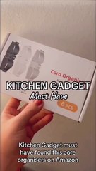 Daisyhome Cord Organizer for Kitchen Appliances-6 Pack