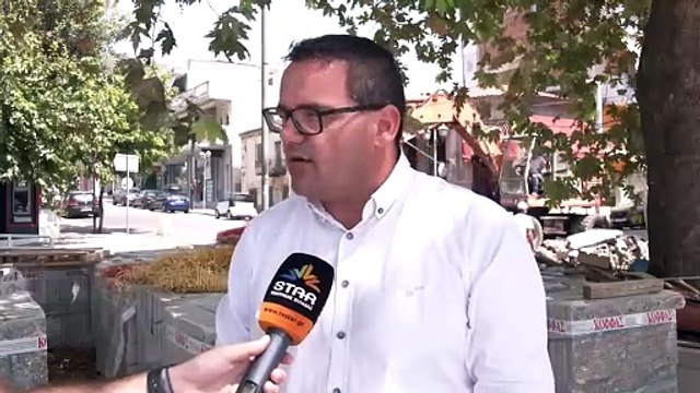 Συνεχίζονται τα έργα ανάπλασης της πλατείας στη Στυλίδα