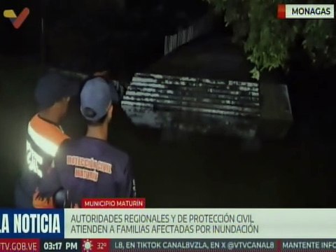 Monagas | Autoridades regionales atiende a familias afectadas por las fuertes precipitaciones