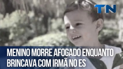 Menino morre afogado enquanto brincava com irmã no ES