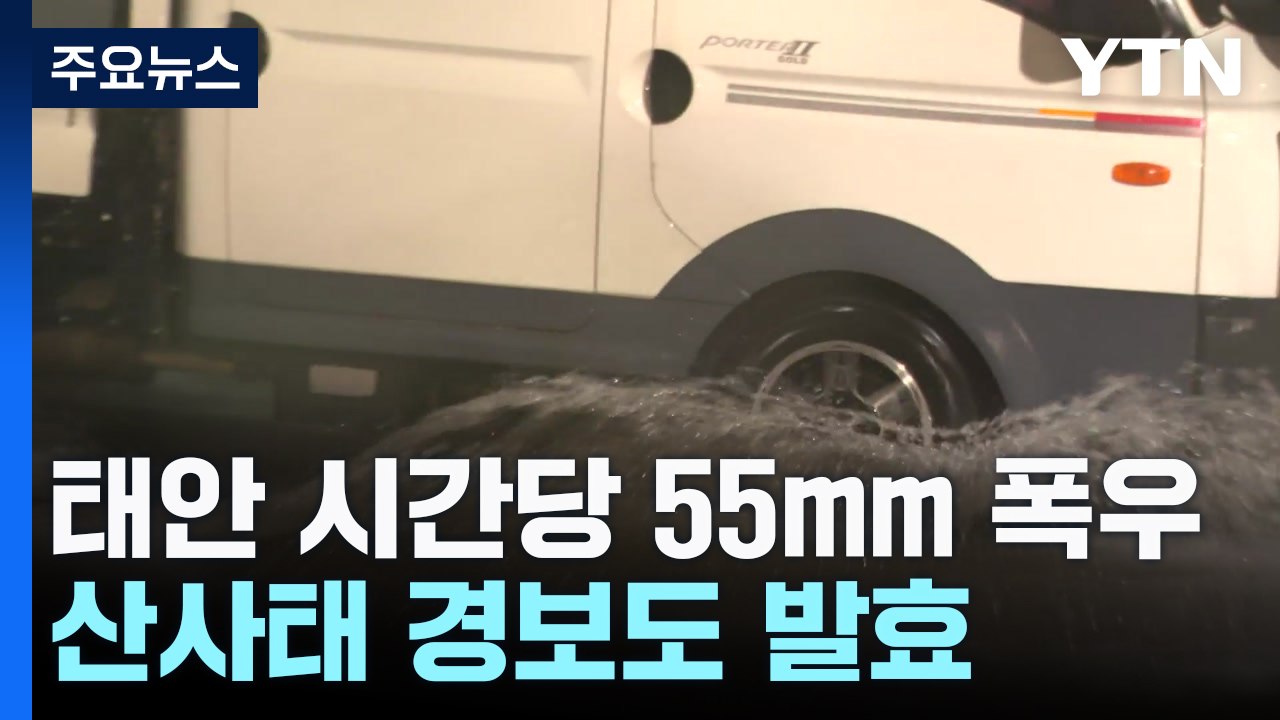 태풍 '종다리' 영향...충남 서해안 많은 비 / YTN