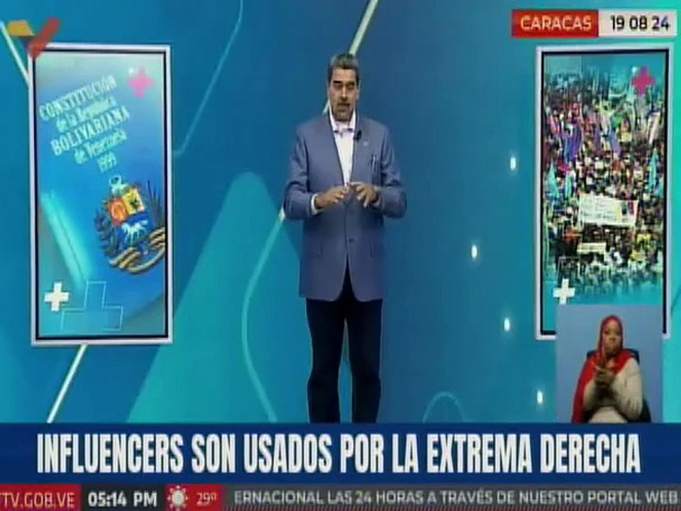 Con Maduro + destaca el uso por parte de la extrema derecha de influencers contra el gobierno venezolano