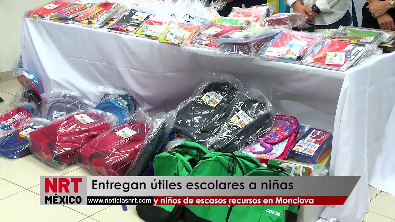 Entregan útiles escolares a niñas y niños de escasos recursos en Monclova