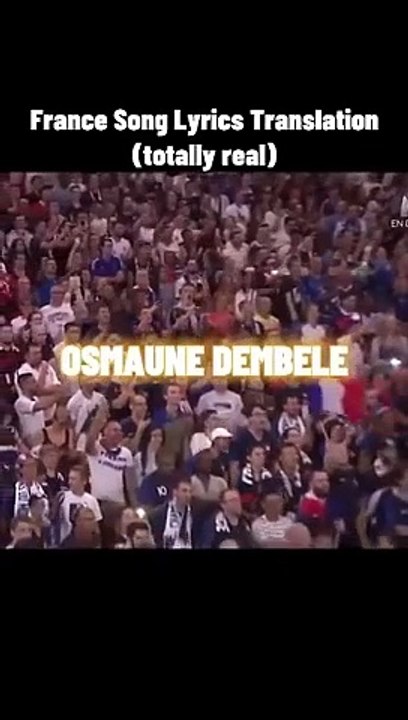 football anthem in French with subtitle