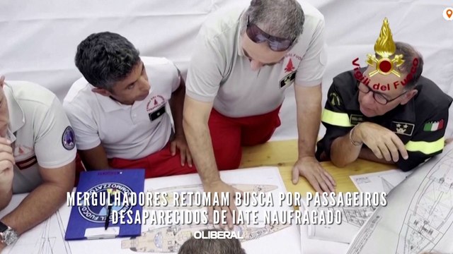 Mergulhadores retomam busca por passageiros desaparecidos de iate naufragado