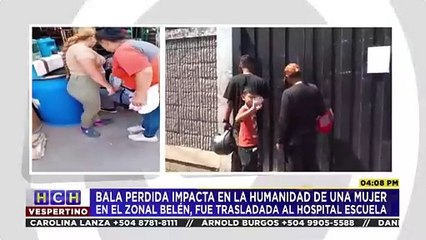 Bala perdida deja a una mujer herida en el mercado Zonal Belén