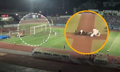 Mascote do Maringá FC é agredido por jogador do time adversário