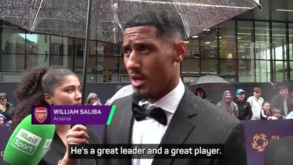 Arsenal 'lucky' to have 'leader' Odegaard - Saliba