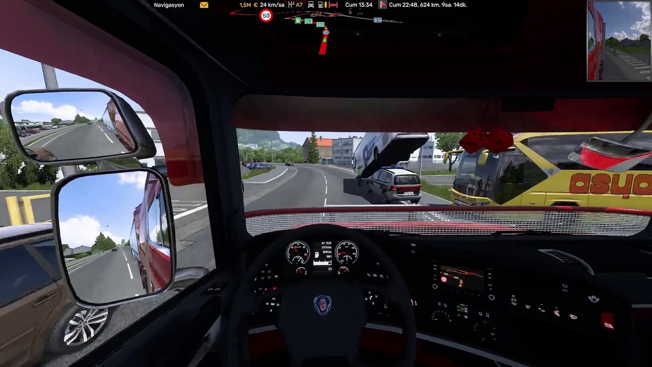 Bus Jumps Into The Air #ets2turkiye #eurotrucksimulator2 #trucks #ets2 #volvofmx #ets2tamii