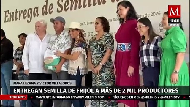 Gobierno de Quintana Roo entrega a productores 50 toneladas de semilla certificada de frijol negro