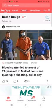 Blood spatter led to arrest of 21-year-old in Mall of Louisiana quadruple shooting, police say