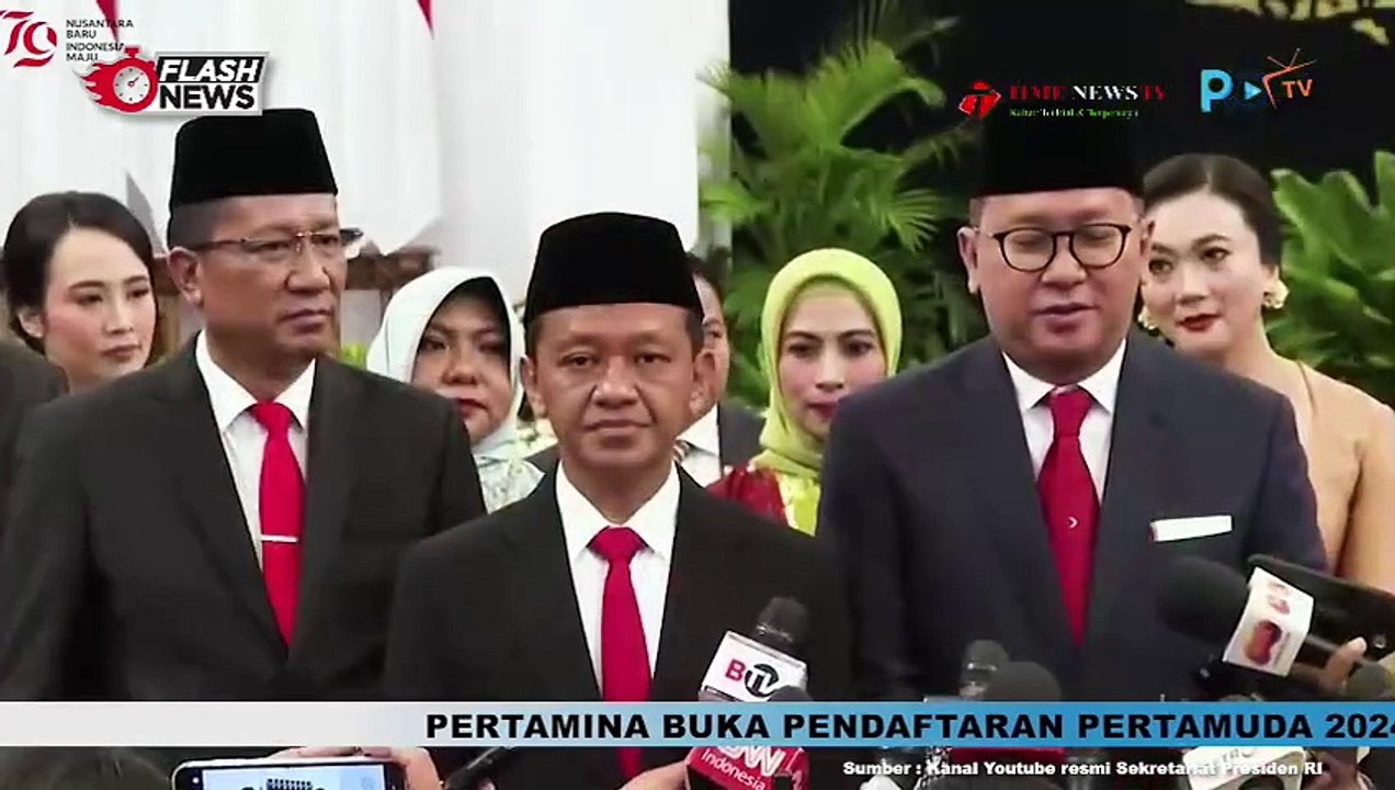 Presiden Lantik 3 Menteri dan 1 Wakil Menteri Kabinet Indonesia Maju Sisa Masa Jabatan Periode Tahun 2019-2024