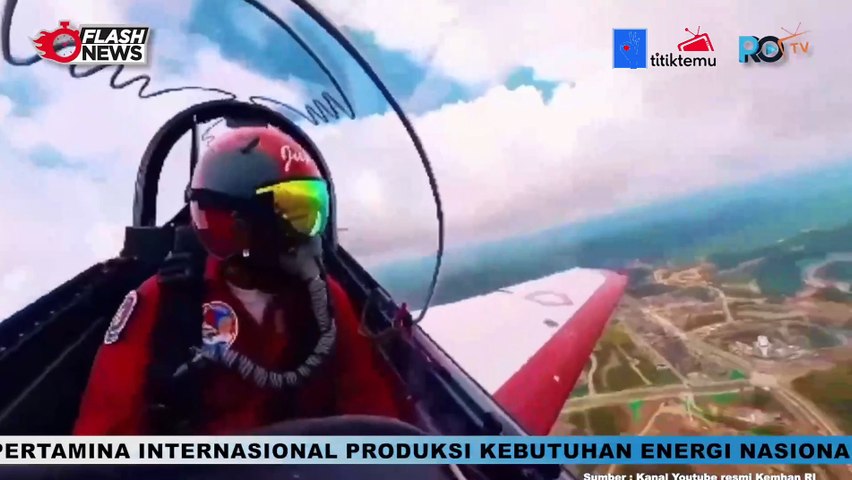 Perform Kompilasi Demo Udara Jupiter Aerobatic Team saat HUT ke 79 RI di IKN