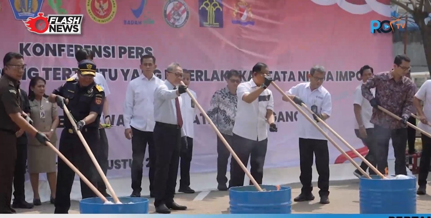 Kemendag Musnahkan Produk Impor Ilegal Senilai Rp.20,23 Miliar