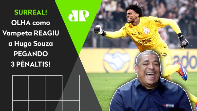 FICOU CHOCADO COM HUGO SOUZA! OLHA como Vampeta REAGIU aos PÊNALTIS de Corinthians x Bragantino!